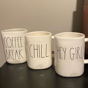 Set of 3 Rae Dunn mugs